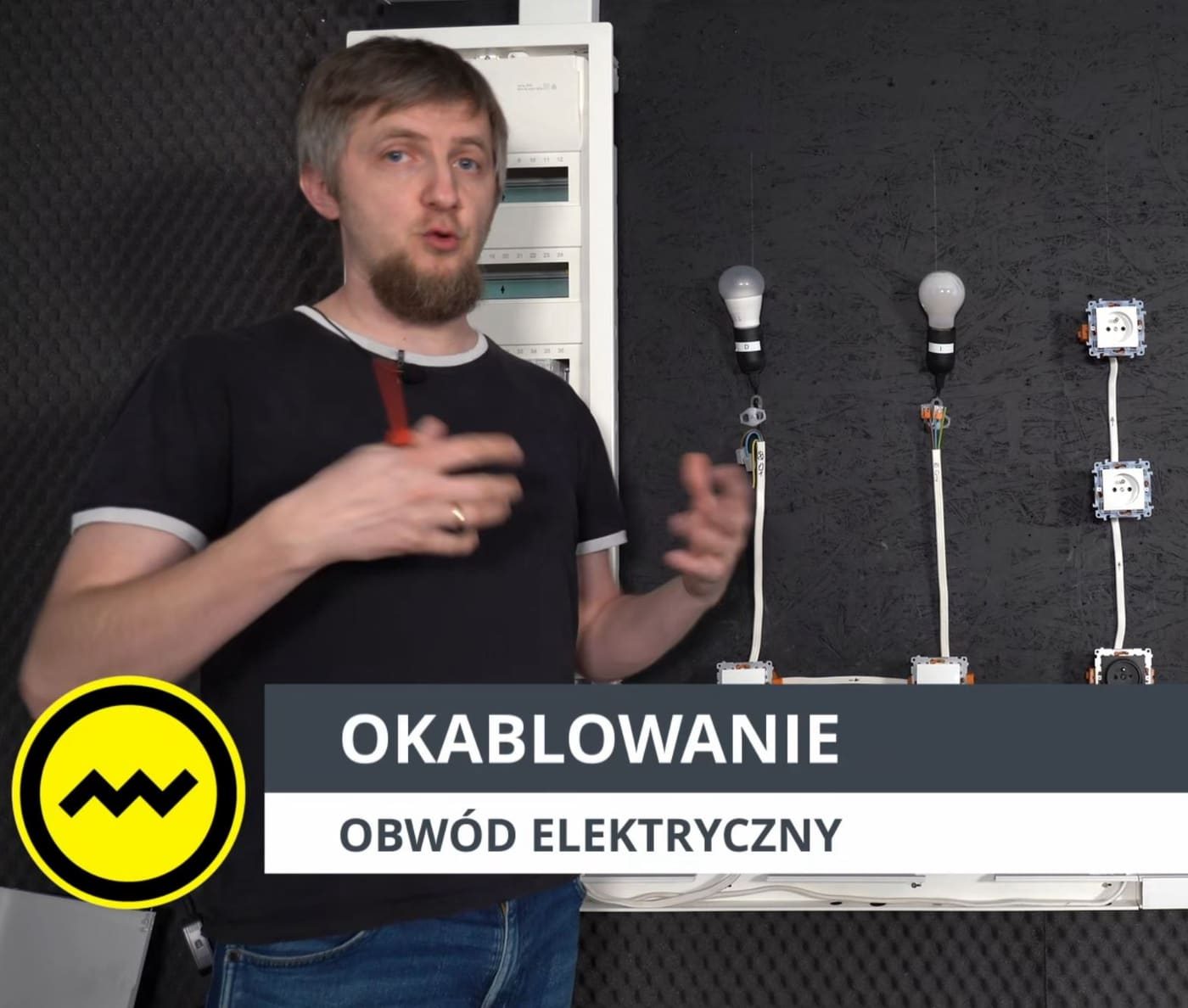 Radek Jachym podczas nagrywania materiału